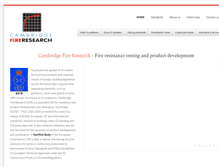 Tablet Screenshot of cambridge-fire.co.uk